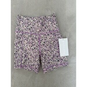 Athleta Salutation Stash High Rise 5" Short Orchid Floral Size XXSmall NEW